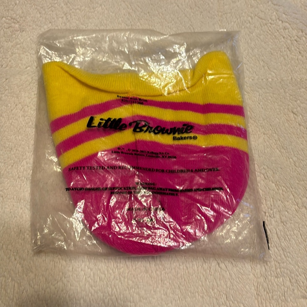 NWT. Little brownie beanie with a brim.  One size